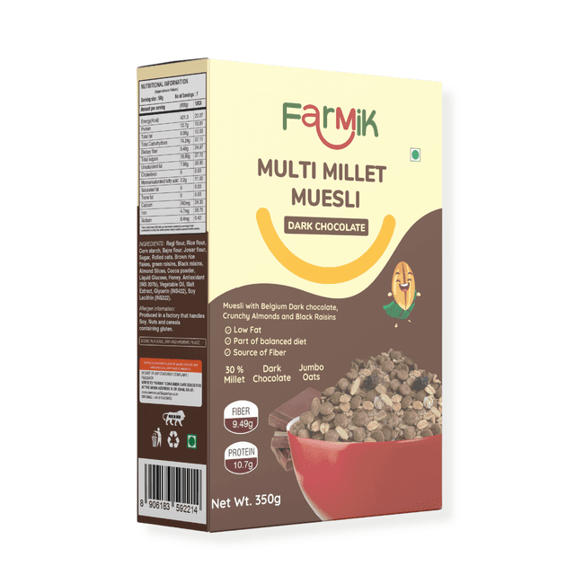 Mr. Flakes Dark Chocolate Millet Muesli