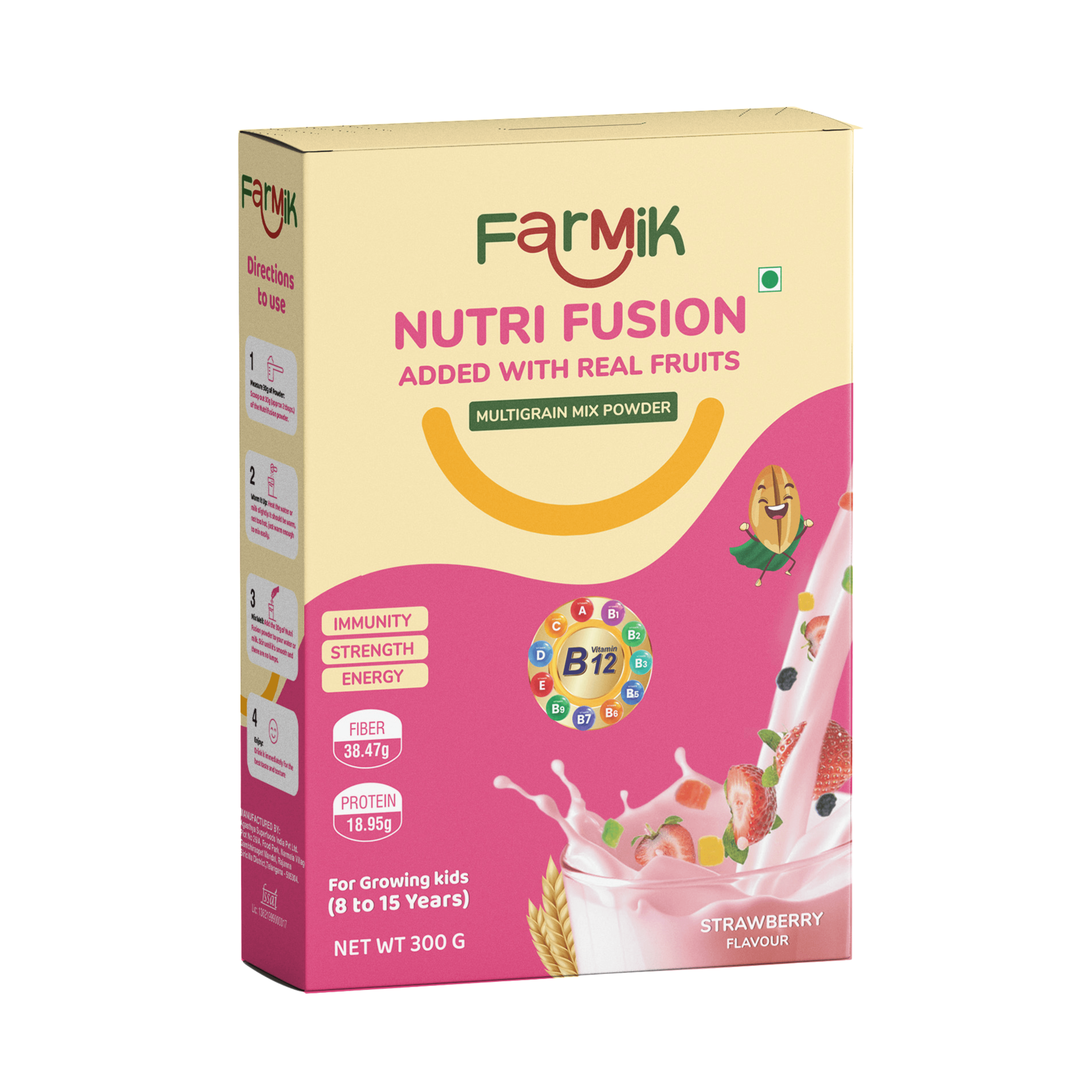 Multigrain Mix Powder - Strawberry